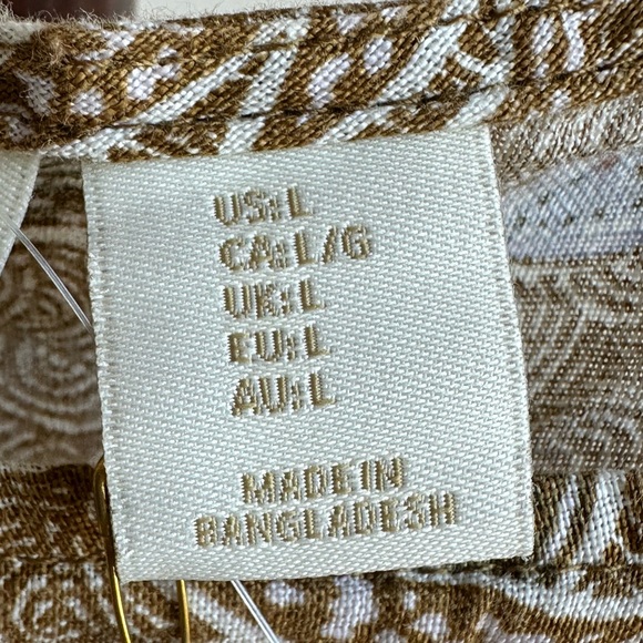 Cynthia Rowley Linen Top NWT Large Sleeveless Blouse Tank Top - Picture 3 of 5